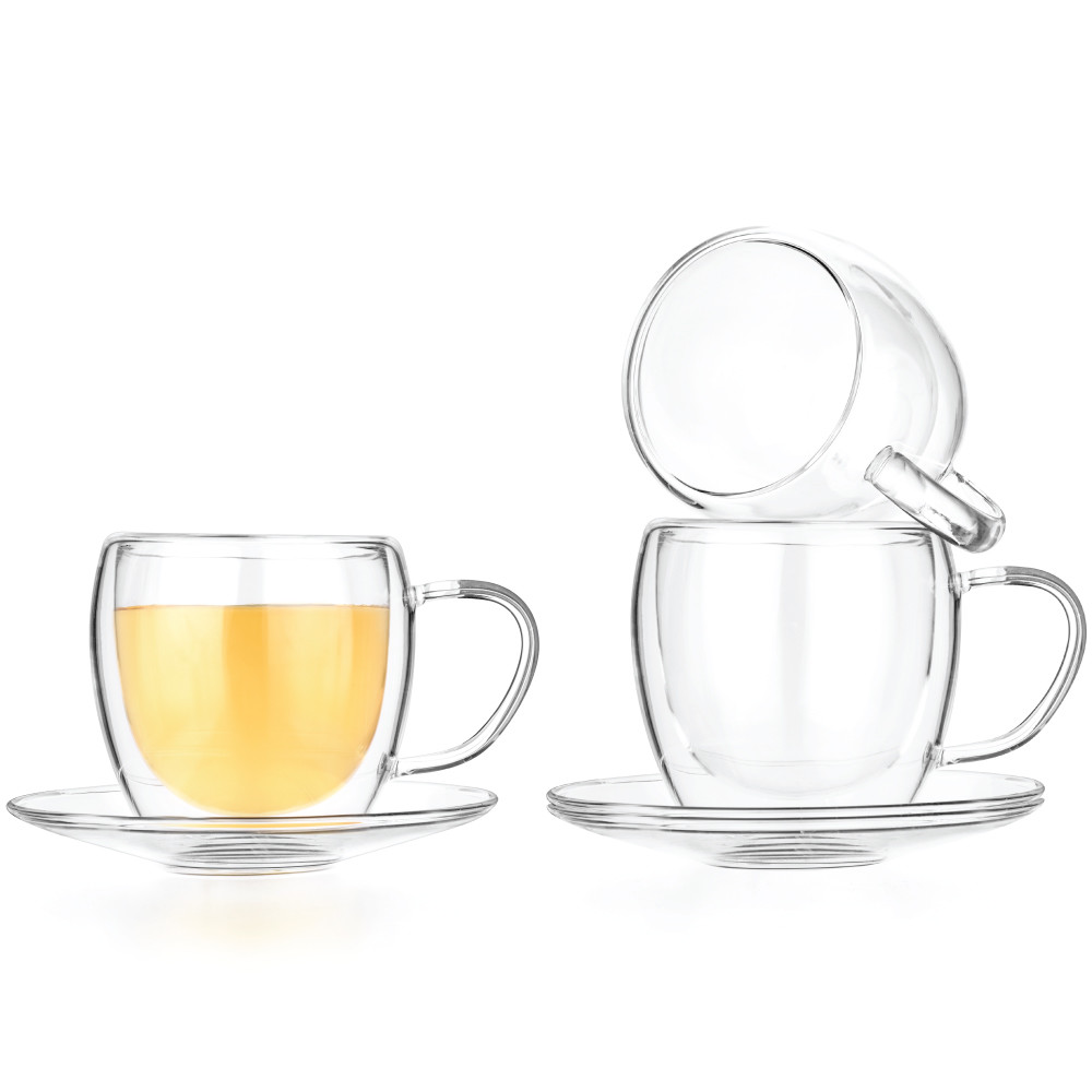 Double Walled Glass Tea Cups
